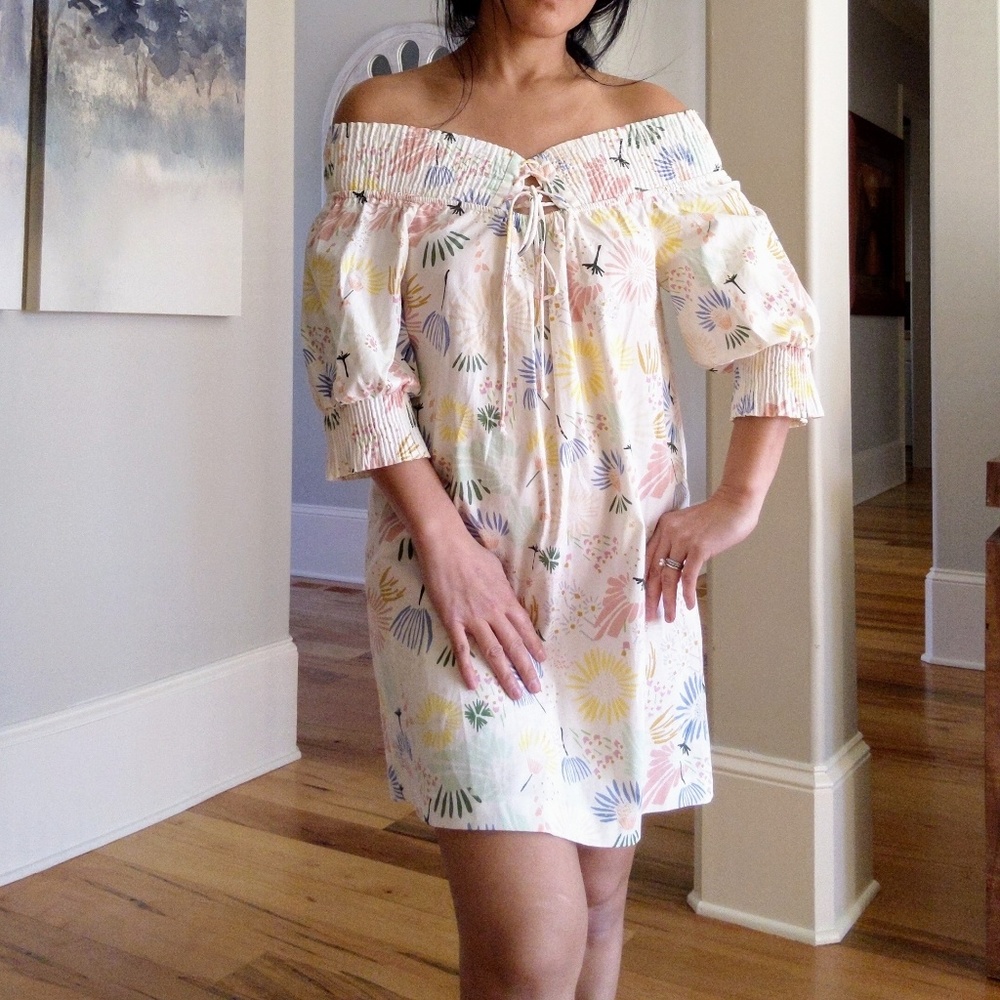 Zara Trafaluc Off Shoulder Dress - Size XS